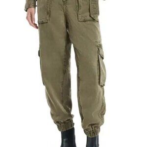 AllSaints Frieda Denim Cargo Joggers
